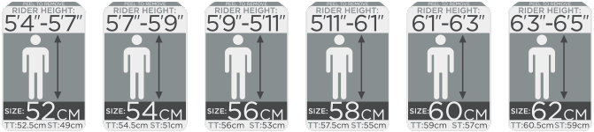 raleigh bike size guide