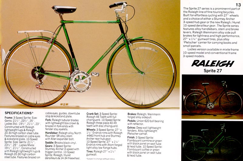 raleigh spirit mens bike