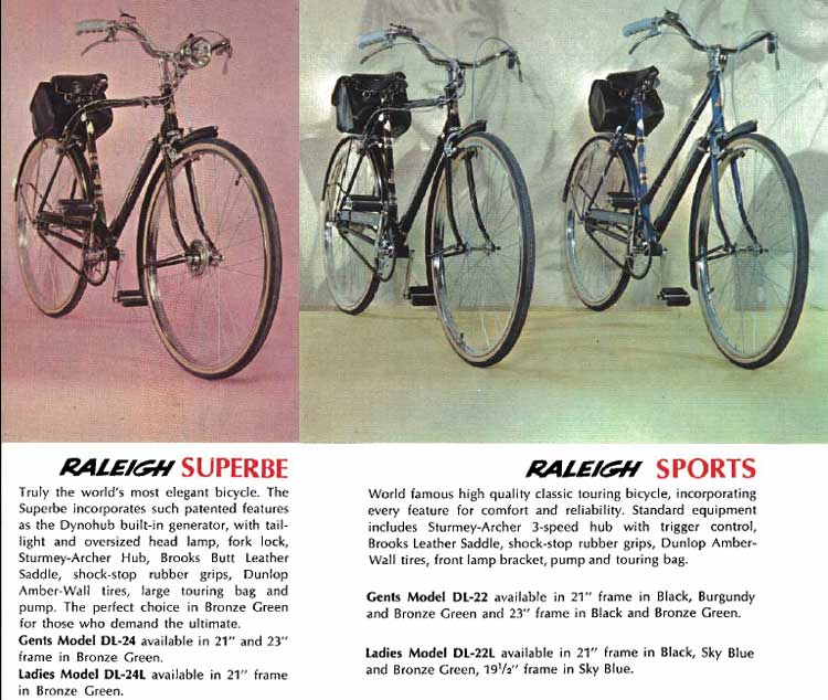 raleigh superbe classic bike